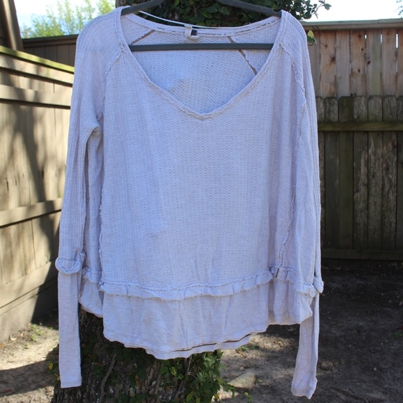 Free people light grey knit top - Picture 3 of 3